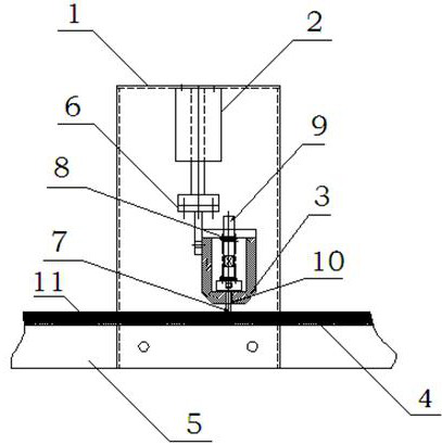 Method for automatically brushing water on surface of deep-fried dough stick blank