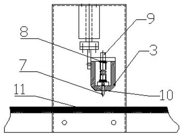 Method for automatically brushing water on surface of deep-fried dough stick blank