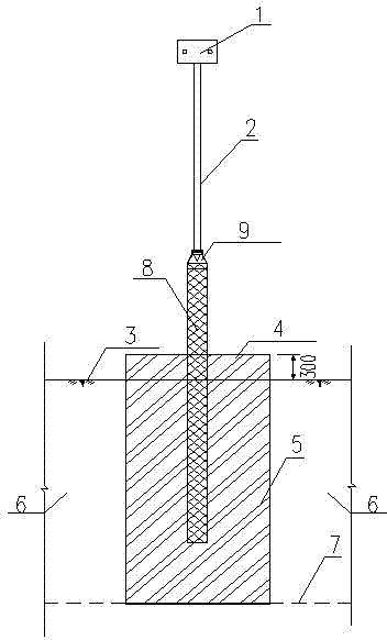 A construction method of high-pressure rotary spraying hollow reinforced pipe pile and high-pressure rotary sprayed hollow reinforced pipe pile