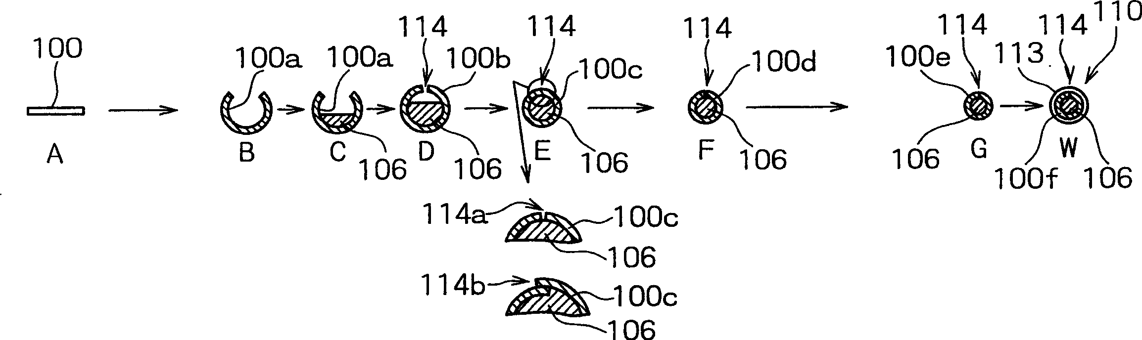 Method for manufacturing seamed flux-cored welding wire