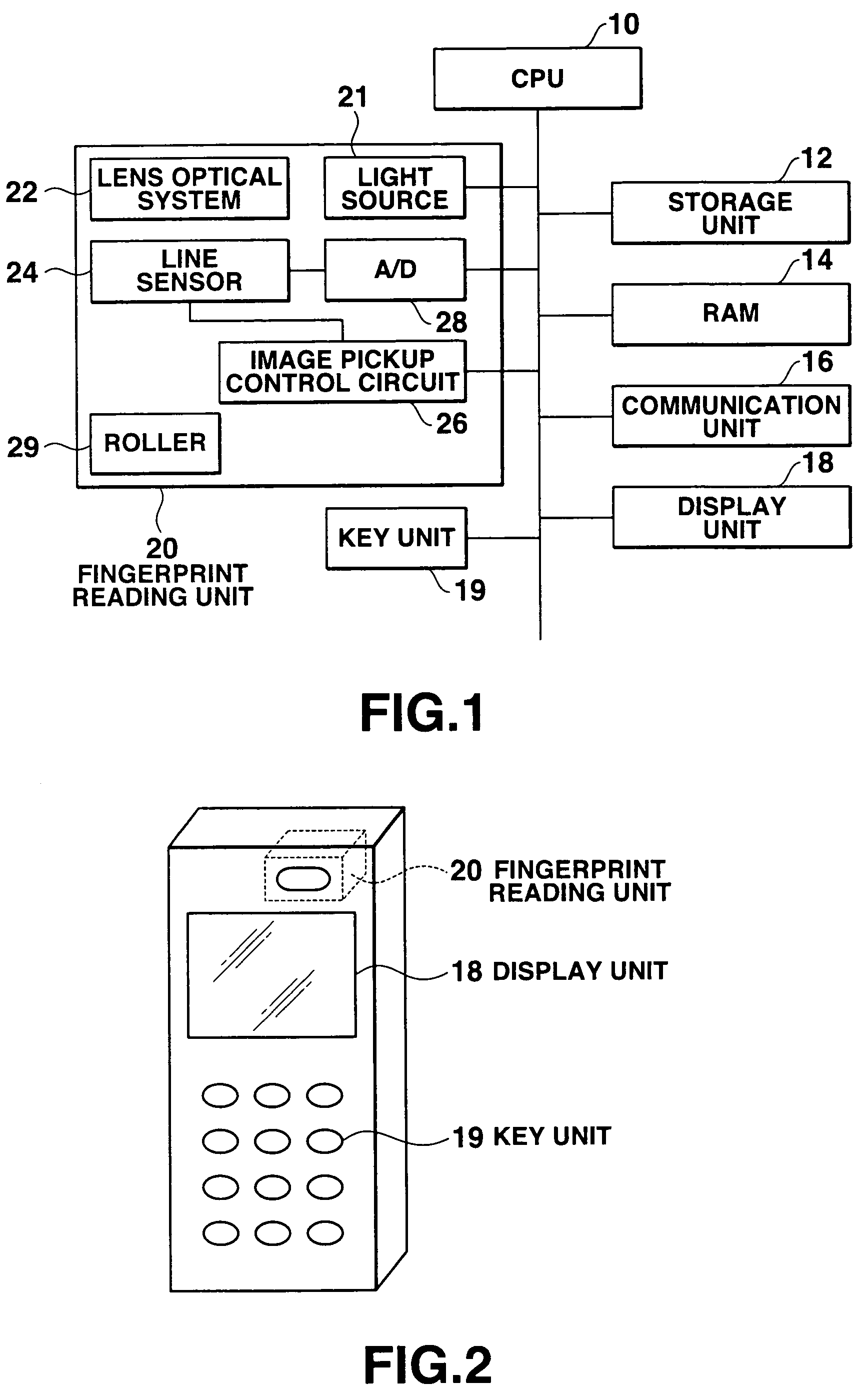 Fingerprint image reading apparatus