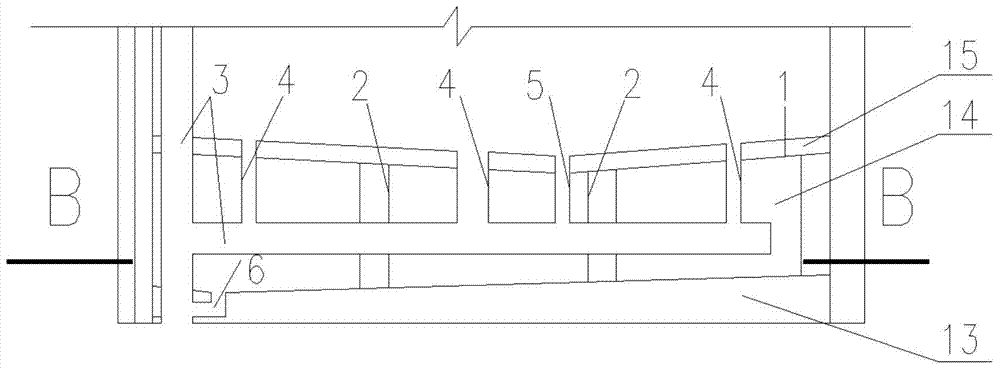 Waterproof structure manufacturing method of caisson-type toilet