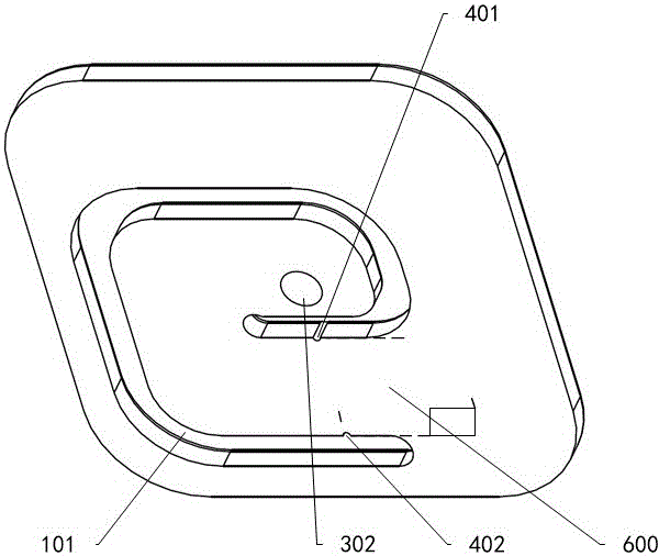 Special-shaped metal cantilever weighing device