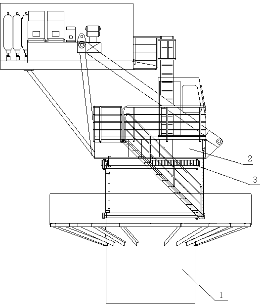 Full circle swinging telescopic gap bridge