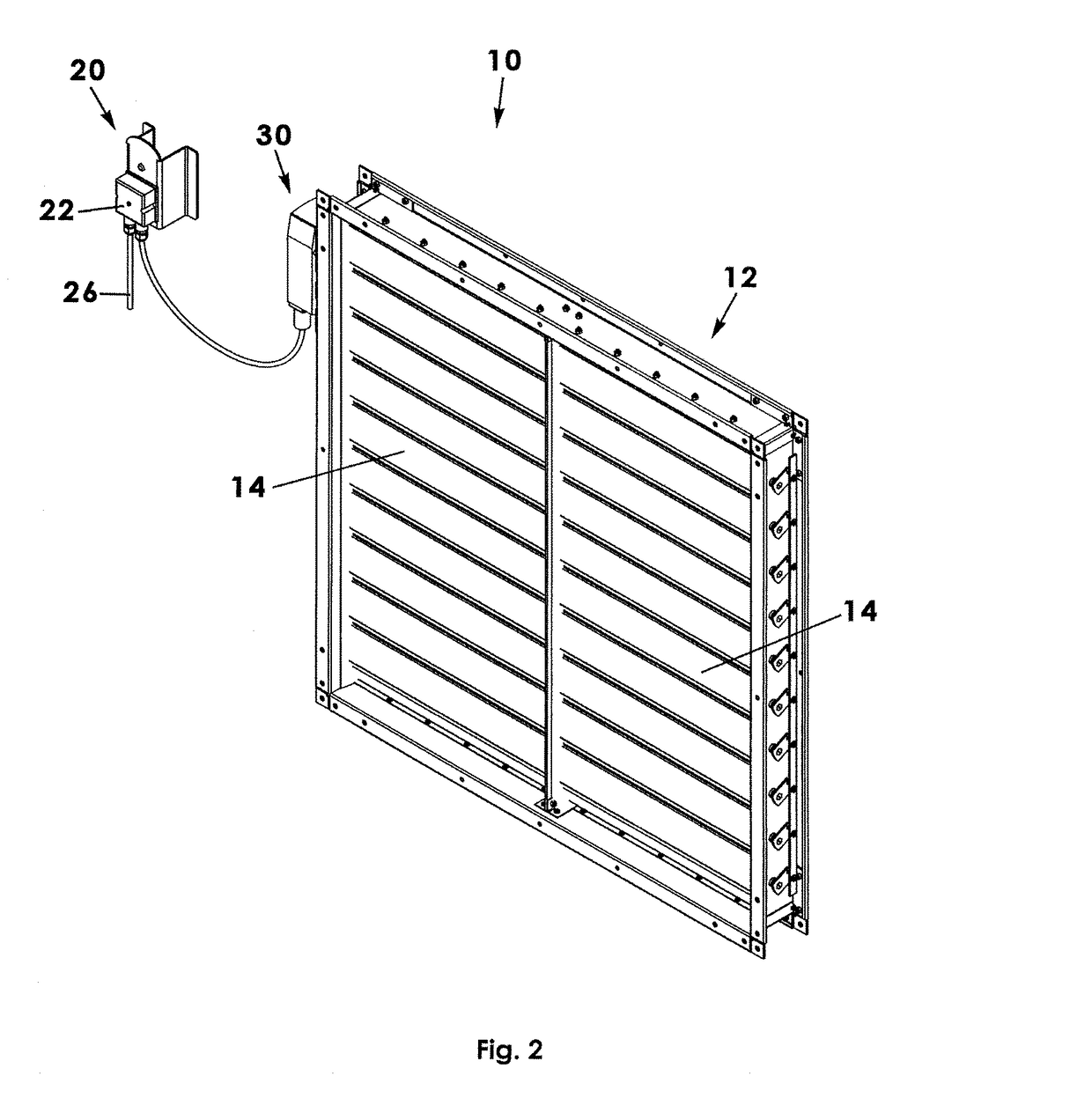 Heat-actuated fire damper sealing apparatus