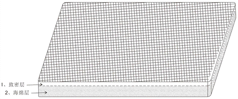 Novel micro-power negative pressure liquid-absorbing nursing wound material and preparation method thereof