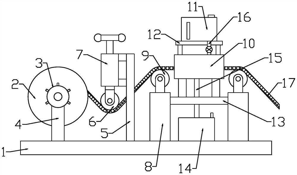 A clean cable winding device