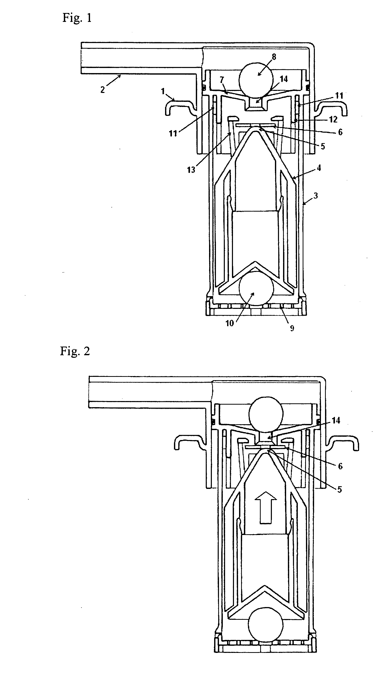 Valve for the venting circuit of a liquid tank