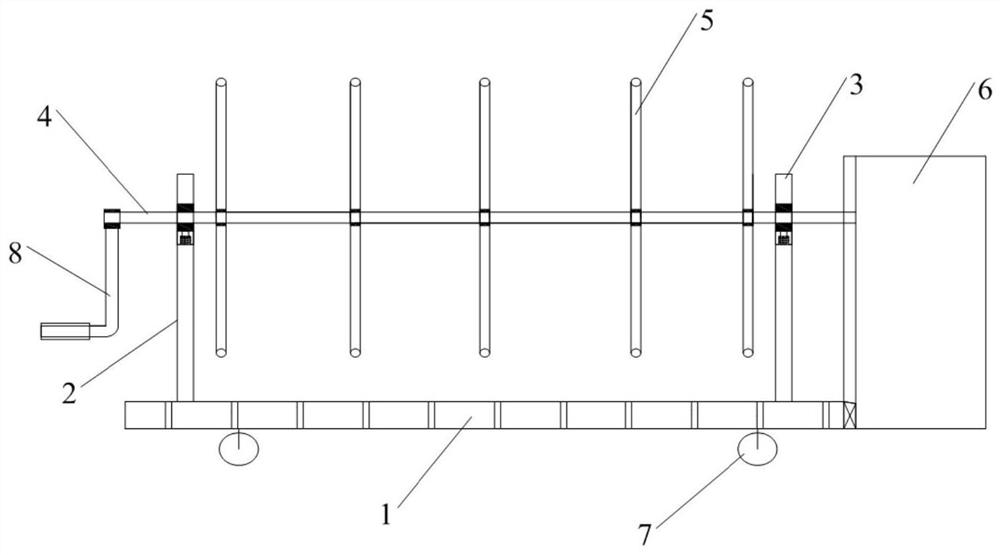 Network cable pay-off rack for construction