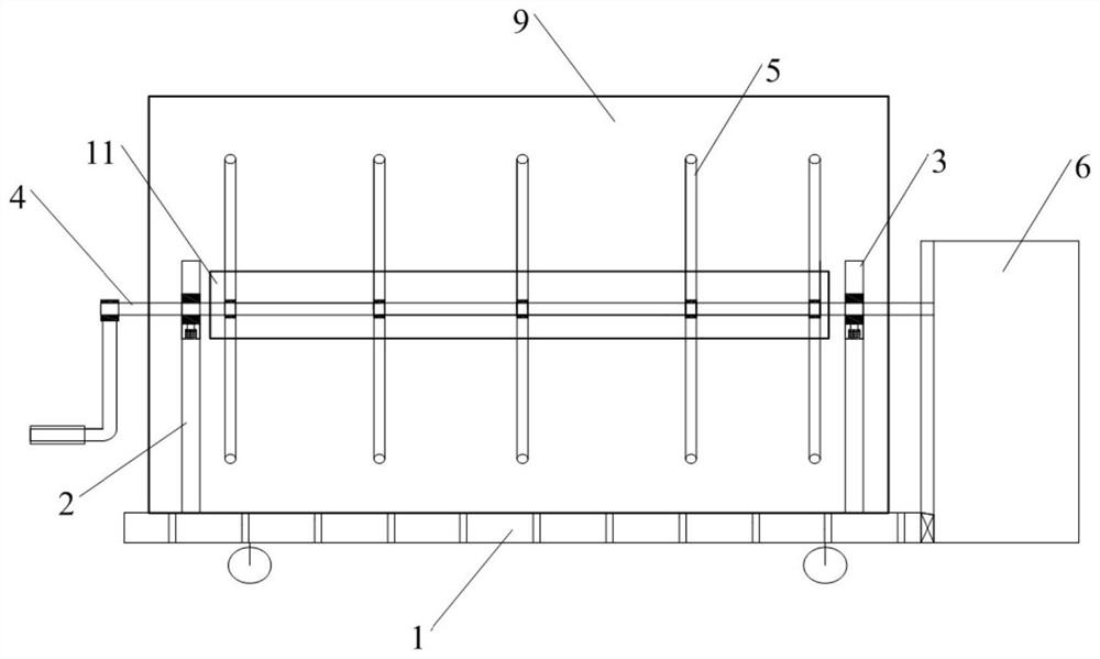 Network cable pay-off rack for construction