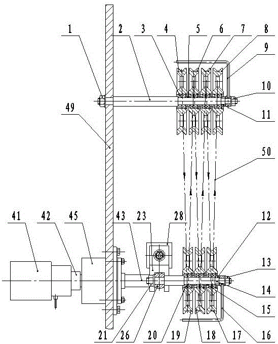 A dancing wheel detection mechanism capable of variable tension adjustment and control