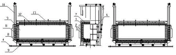 Double-head pallet car furnace