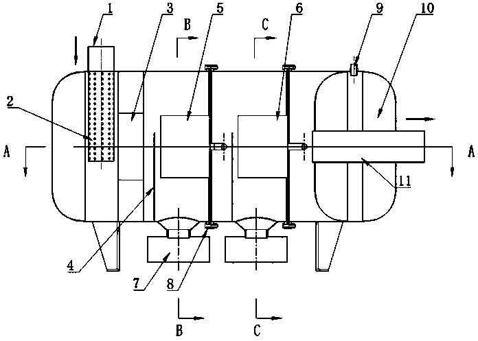 Device for purifying diesel engine pulses and extracting high-quality nano graphene carbon granules