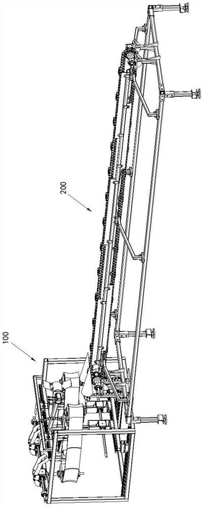 Low-loss conveying test platform for heading vegetables