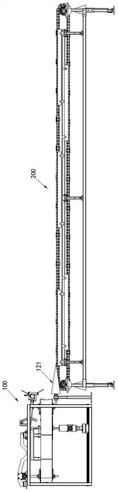 Low-loss conveying test platform for heading vegetables