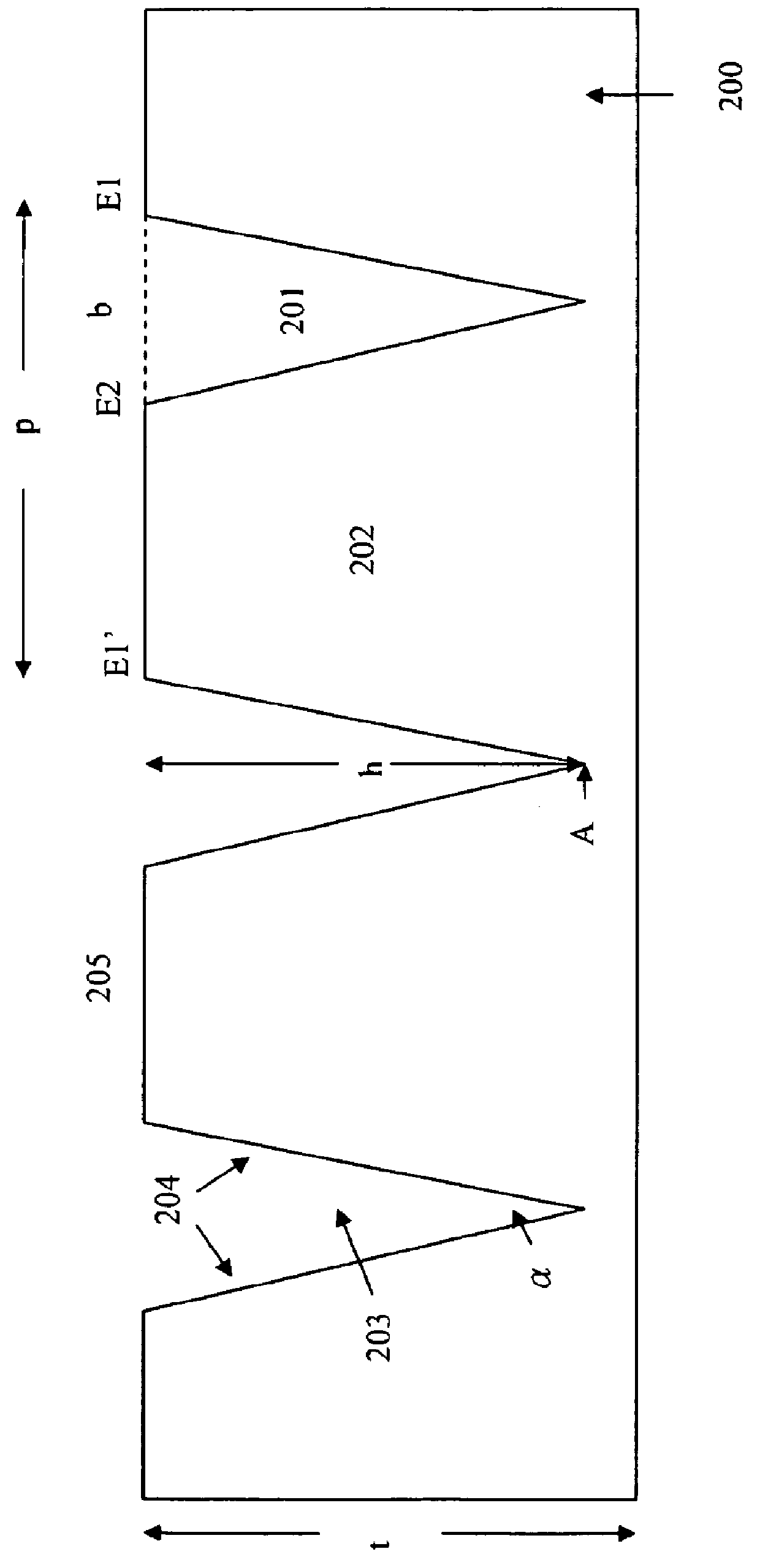 Luminance enhancement structure for reflective display devices