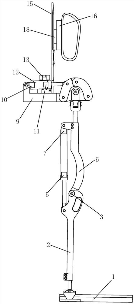 Adaptive robust control method and device for underactuated hydraulic single-leg assisted exoskeleton