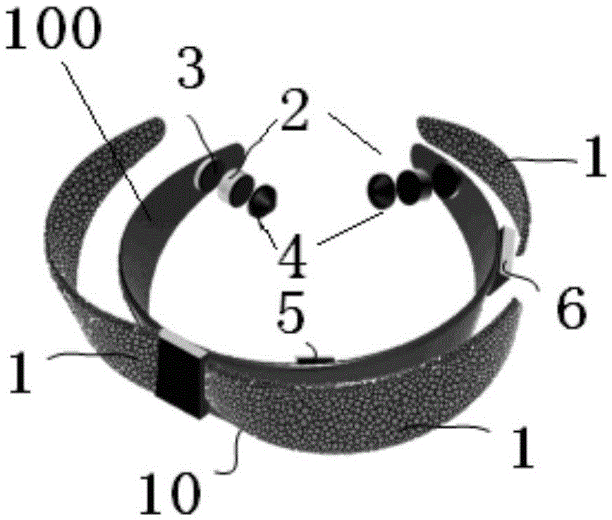 Bone conduction hair clasp