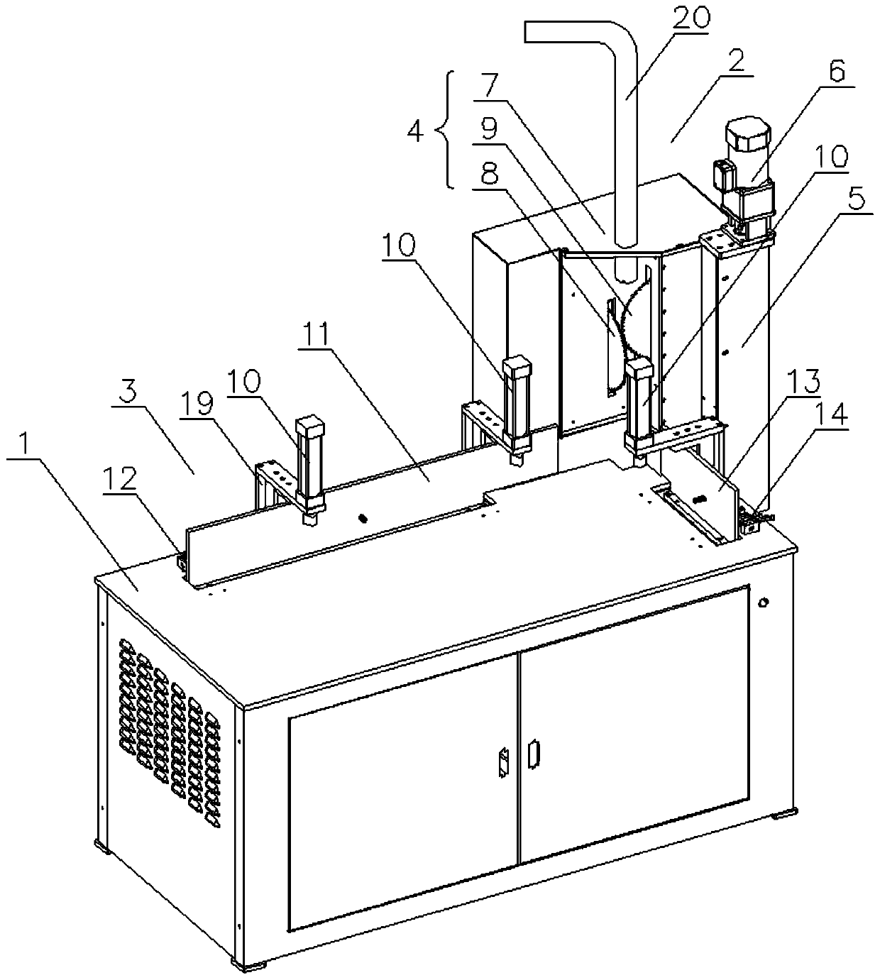 Full-automatic right-angle cutting device