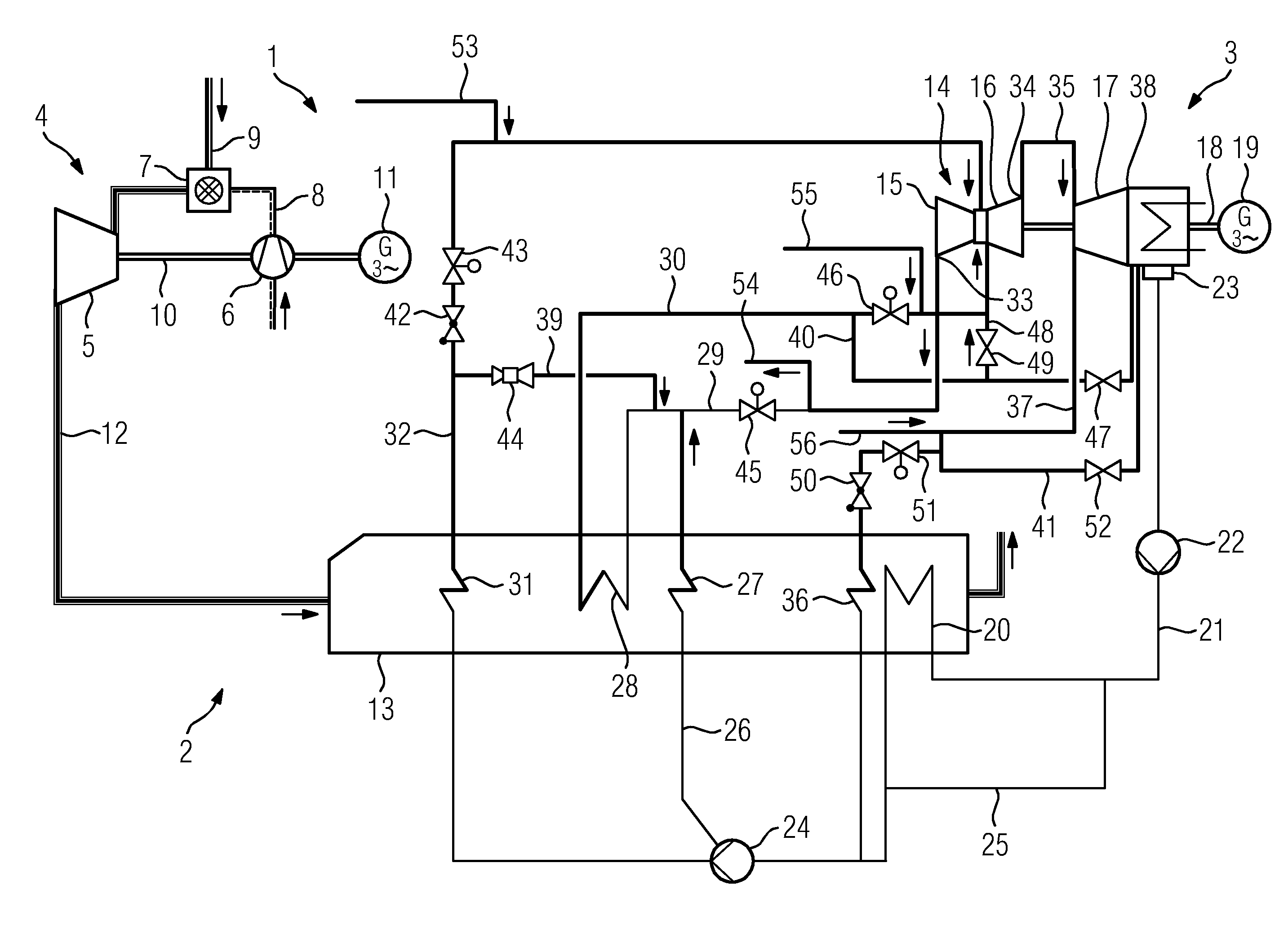 Method for quickly connecting a steam generator