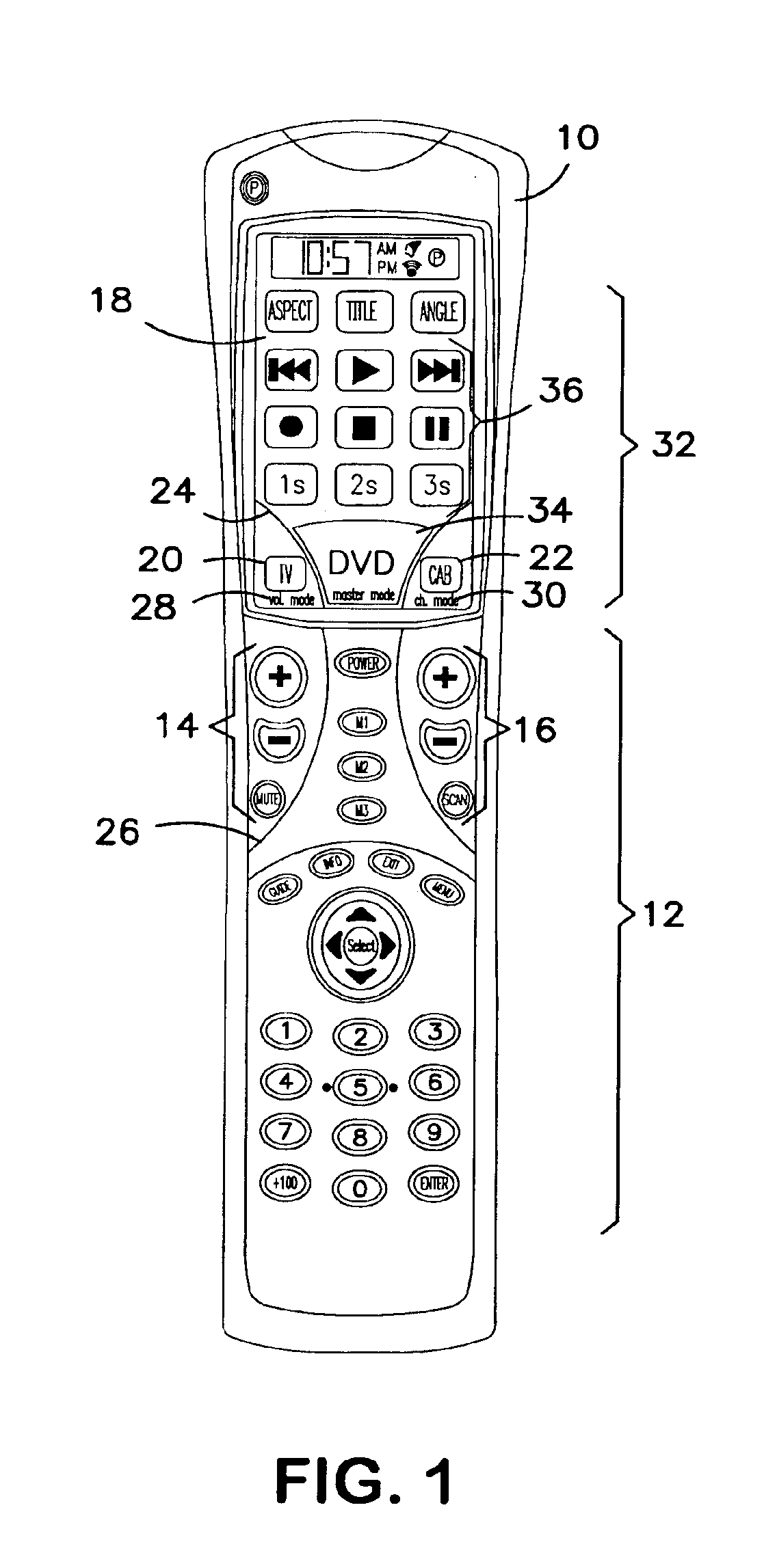 Control device with easy lock feature