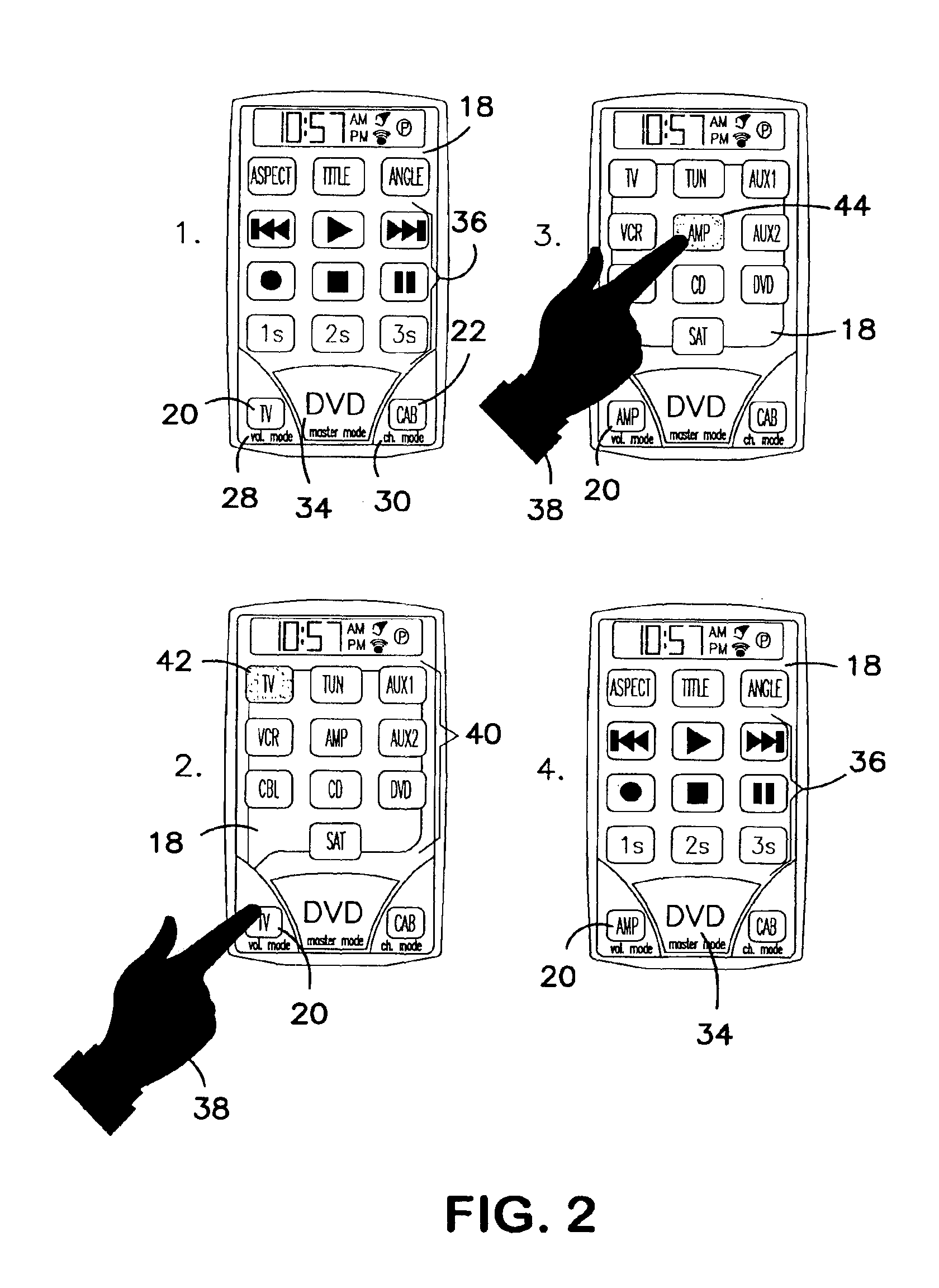 Control device with easy lock feature