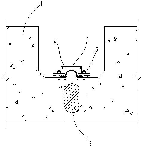 A method for protecting the water stop of an immersed tube tunnel