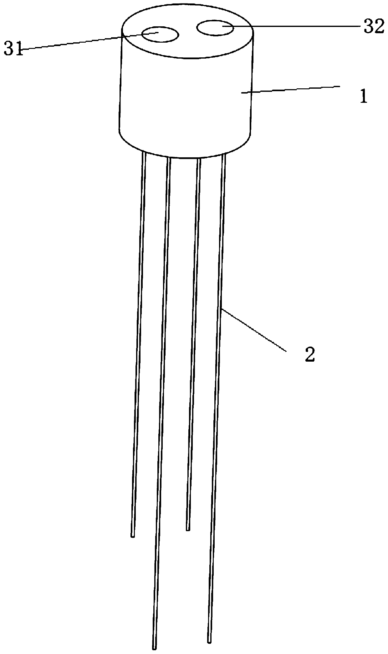 Connected ceramic core