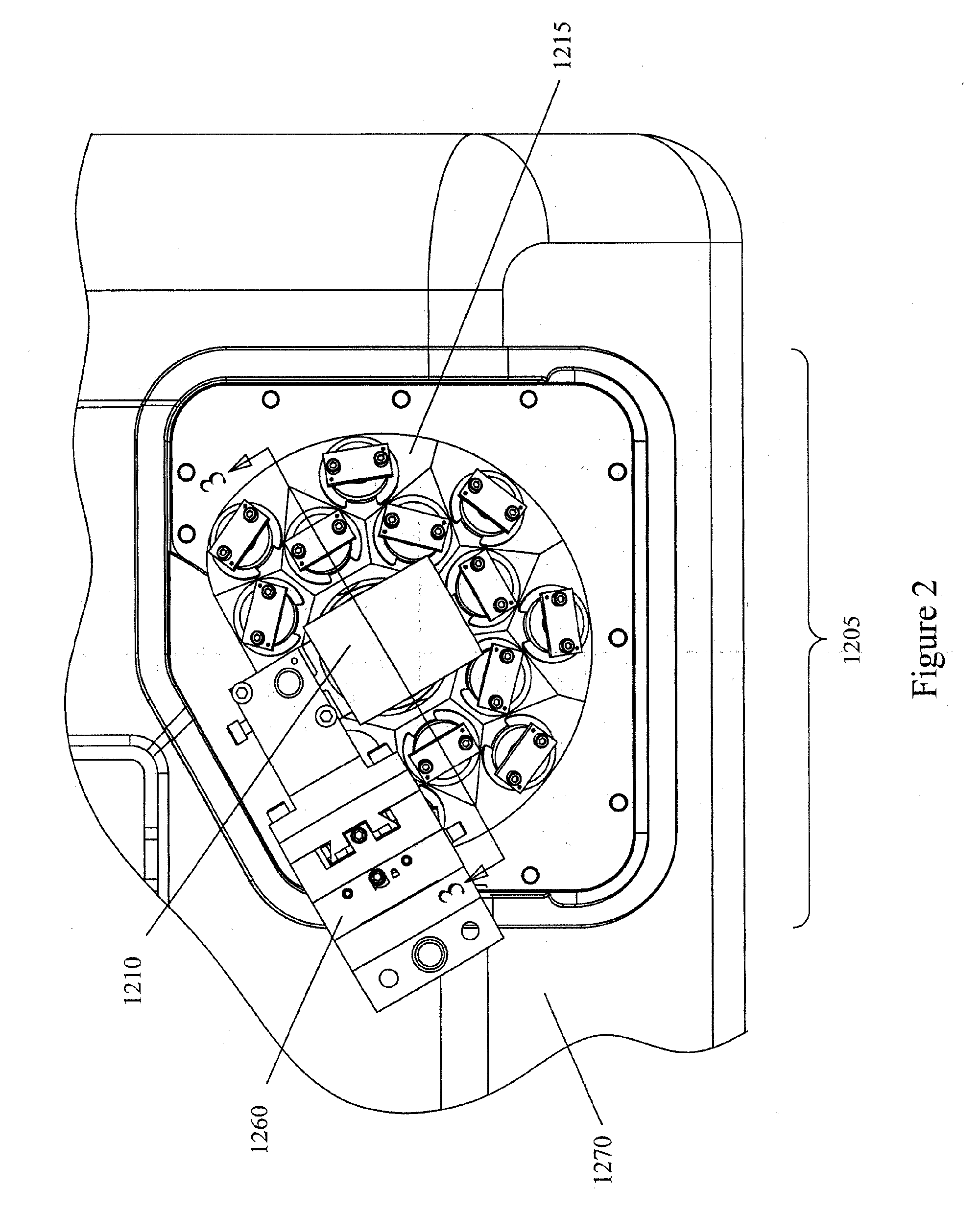 Stroboscopic LED light source for blood processing apparatus