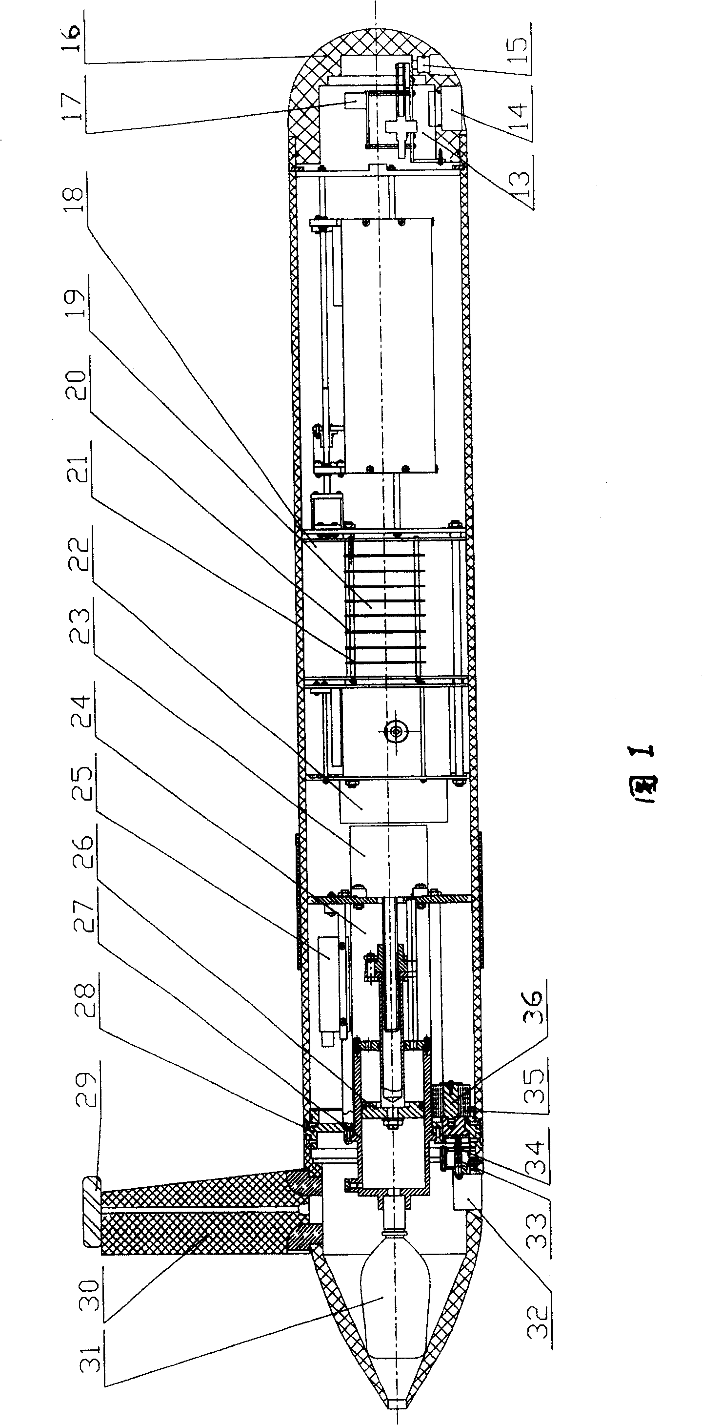 Underwater robot sliding driven by buoyant force