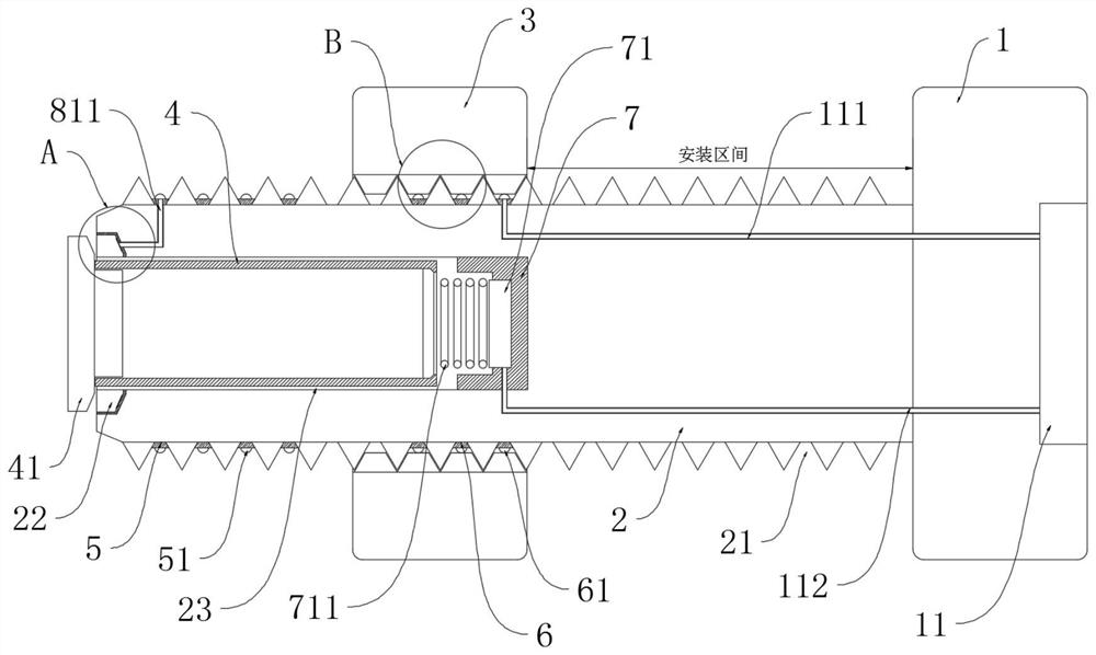 Looseness alarm bolt with installation self-checking function