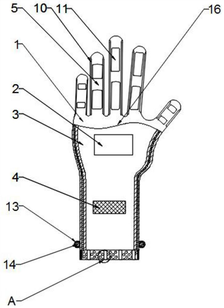 Puncture-proof medical rubber glove