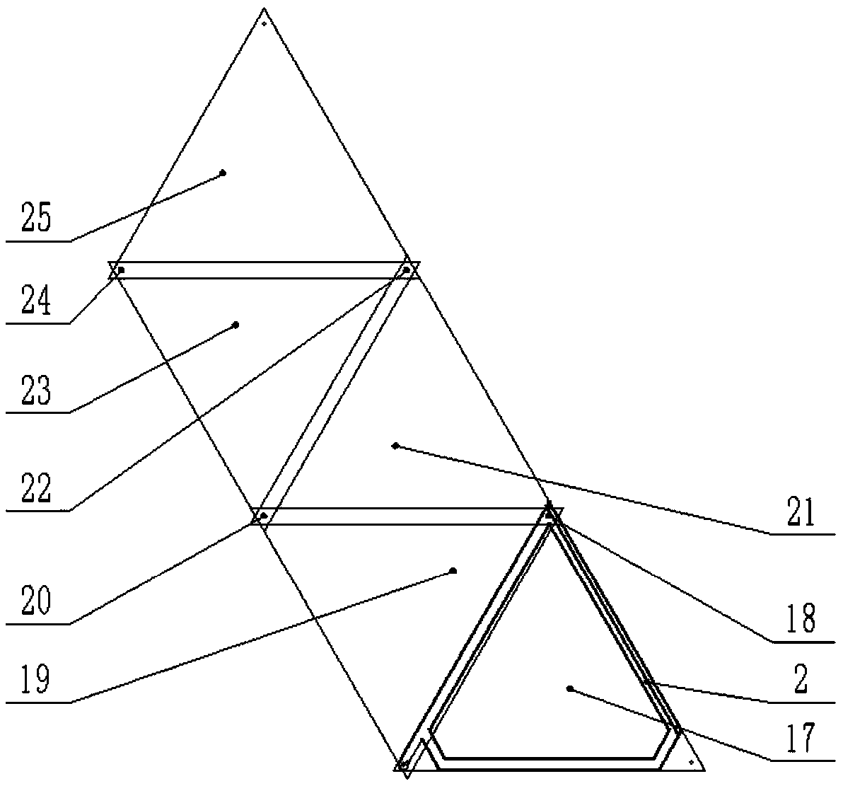 Large-area unfoldable solar energy turnover plate