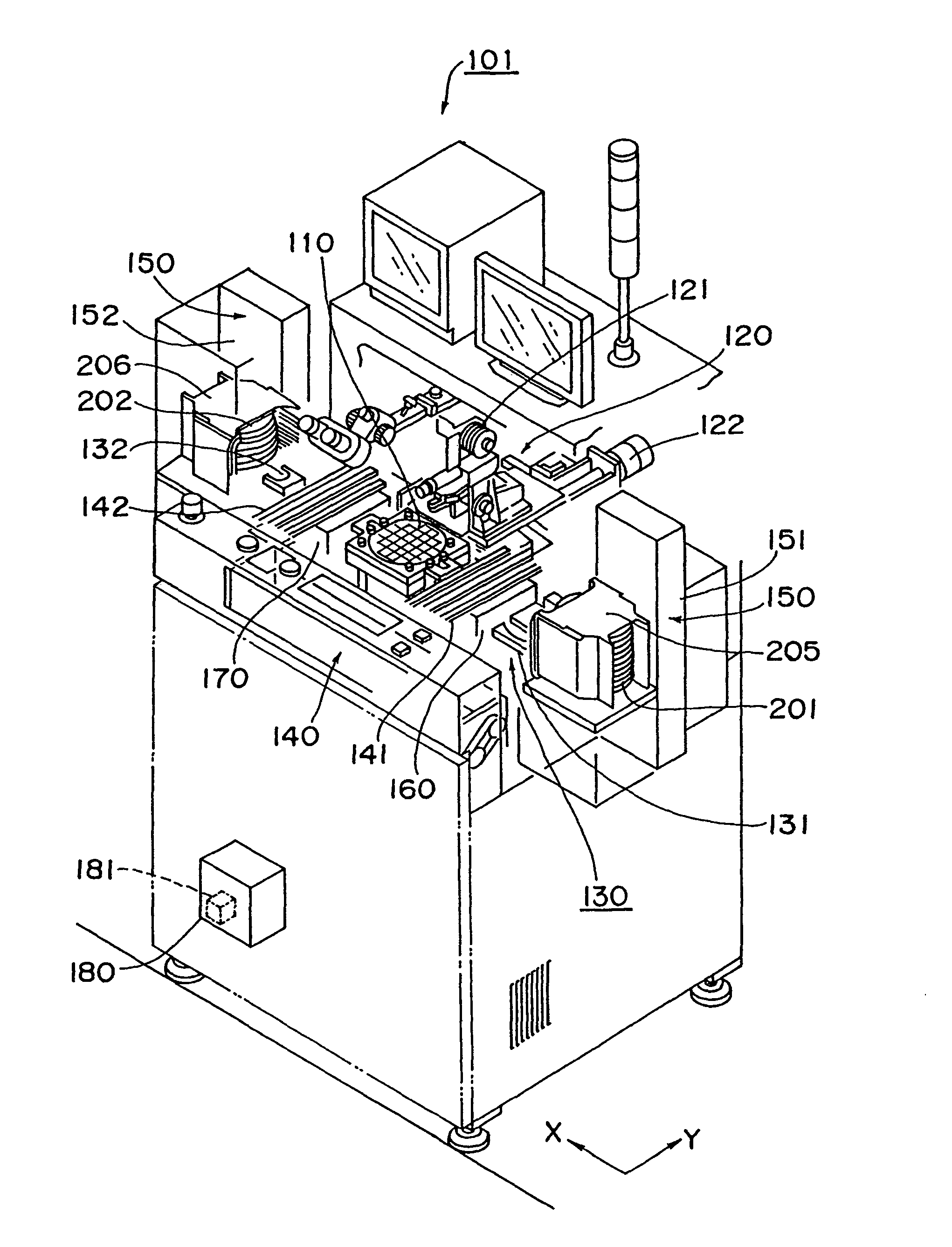 Bump forming apparatus for charge appearance semiconductor substrate, charge removal method for charge appearance semiconductor substrate, charge removing unit for charge appearance semiconductor substrate, and charge appearance semiconductor substrate