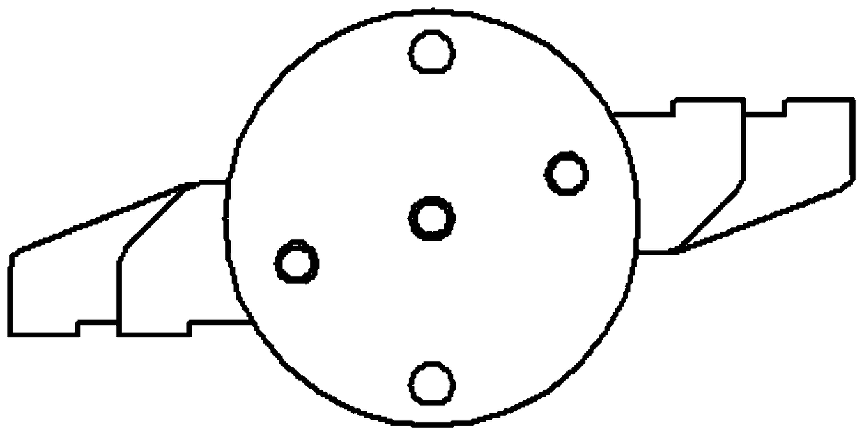 Double breakpoint moving contact device