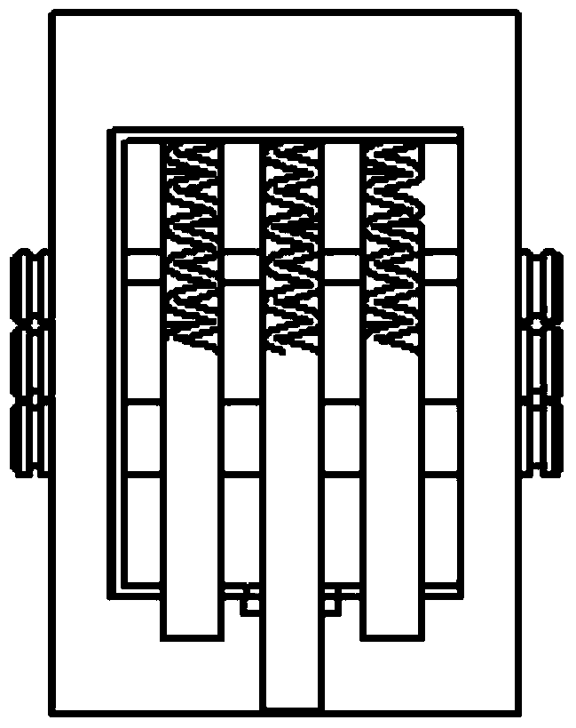 Double breakpoint moving contact device