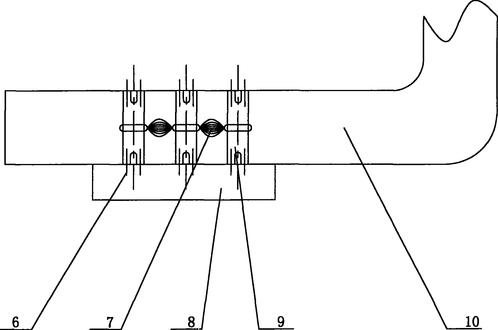 Automobile tail gas purifier of low-temperature plasma body