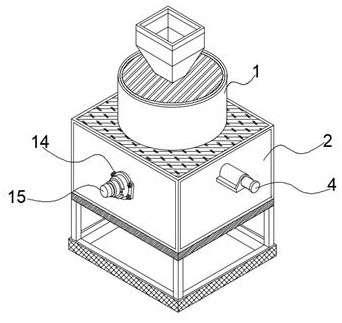 Packaging material crushing and discharging device capable of controlling speed