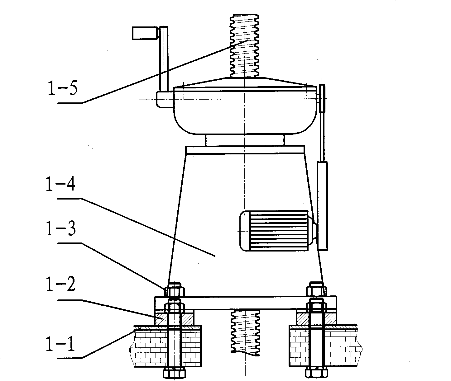 Overload protection device of screw open-close machine