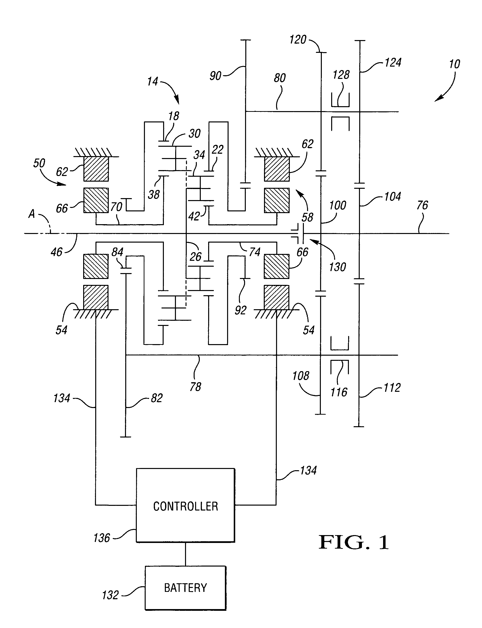 Compound differential dual power path transmission