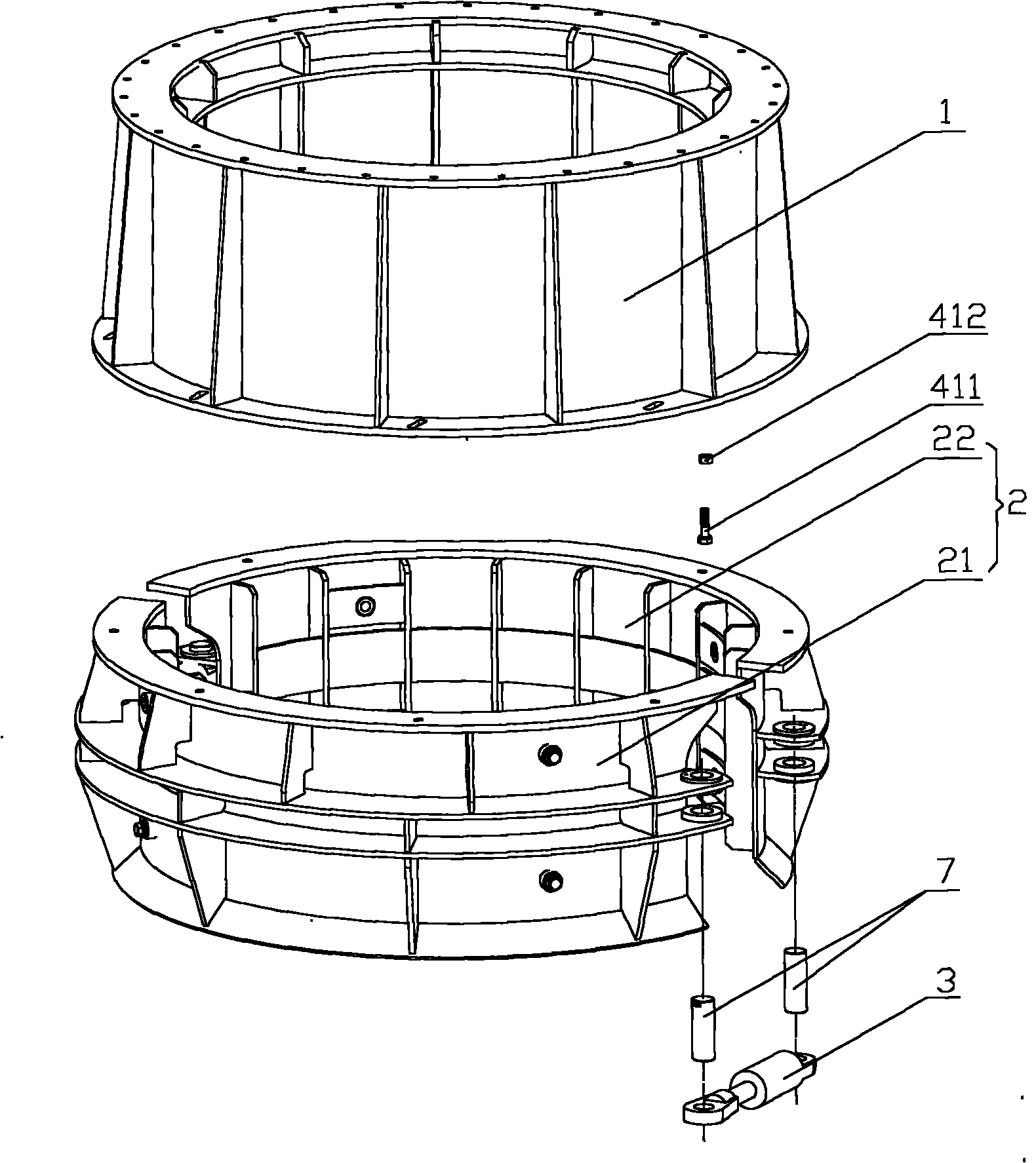 Reverse circulation drill and gripper for same