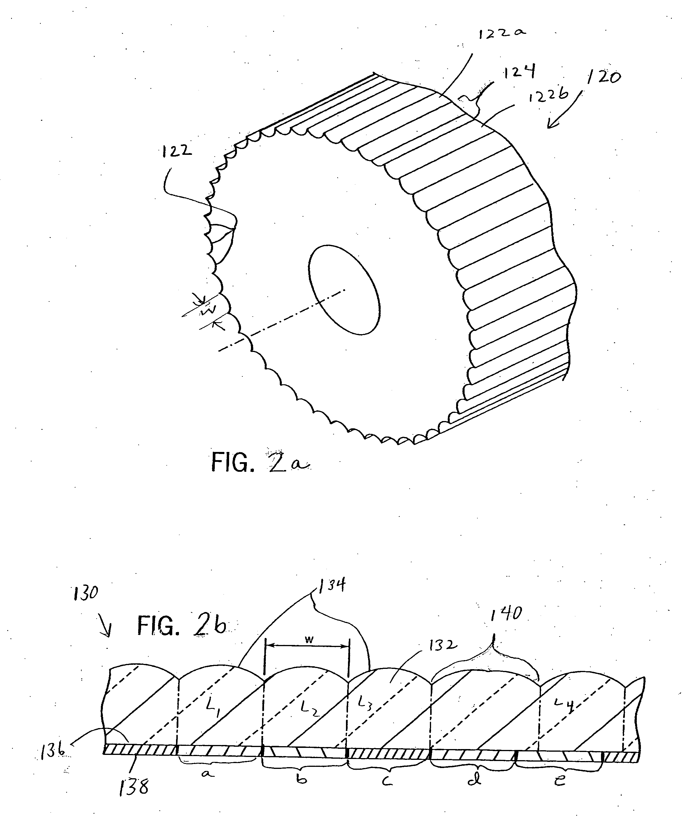 Lenticular lens pattern-forming device for producing a web roll of lenticular lens