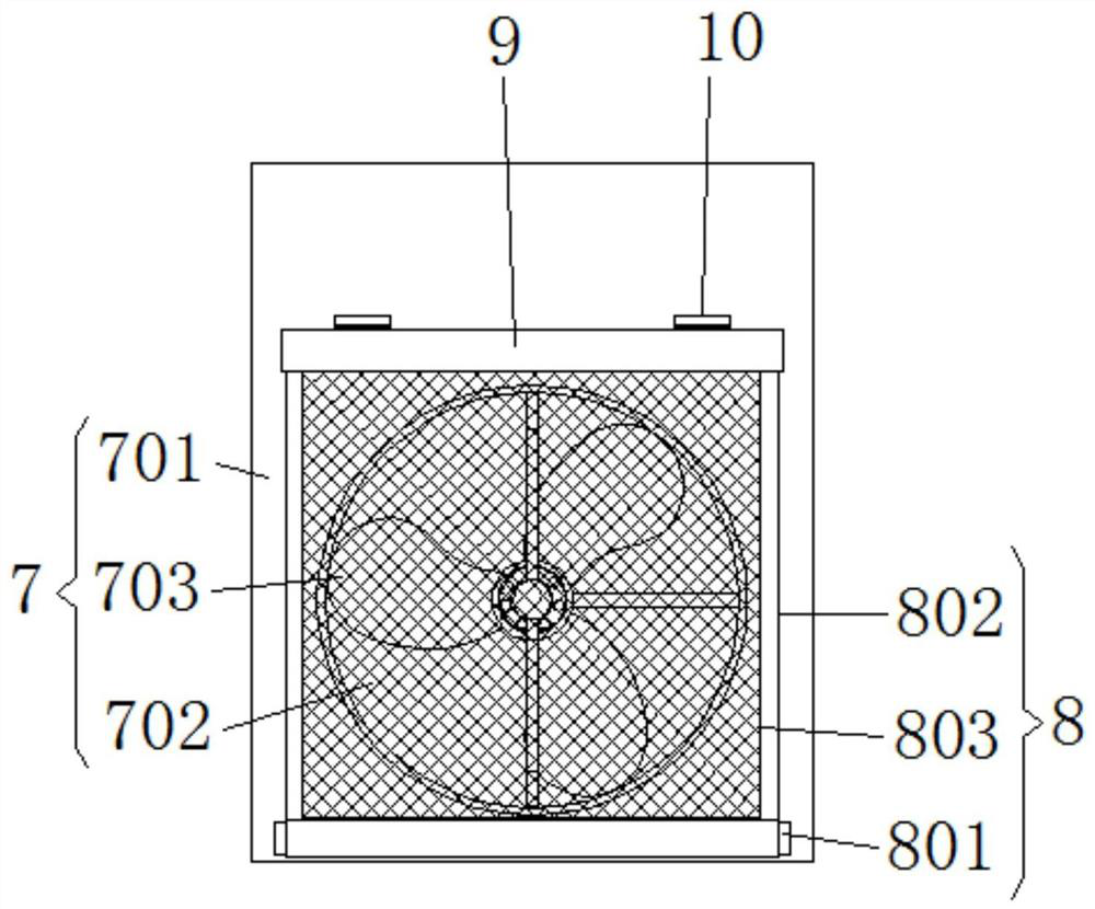 Cooling mechanism of polishing device for photovoltaic glass production