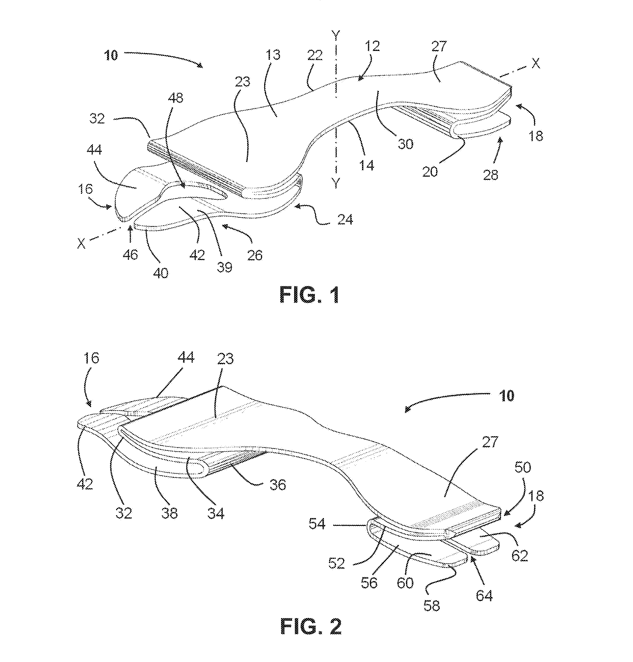 Shoe sole with energy restoring device