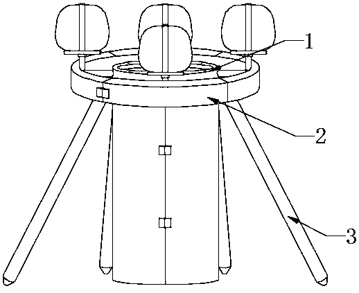 Tree stabilization reinforcing device for forestry planting