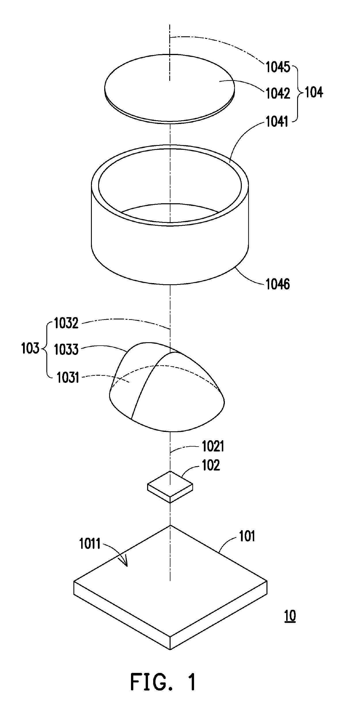 Structured light projection system