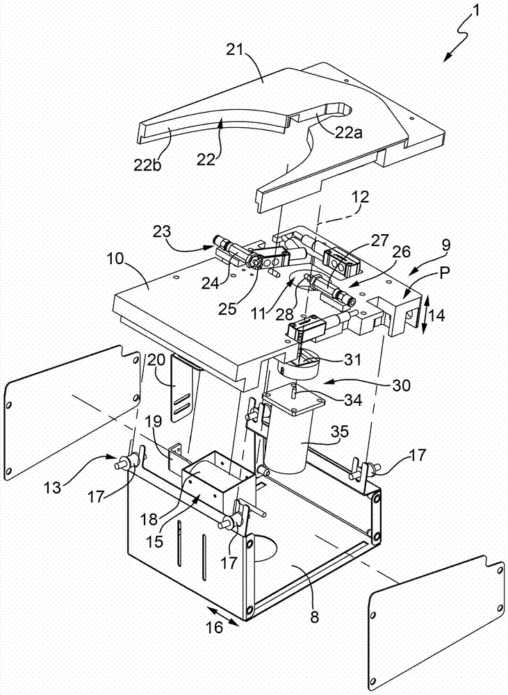 Screw assembly for screwing closures onto syringes