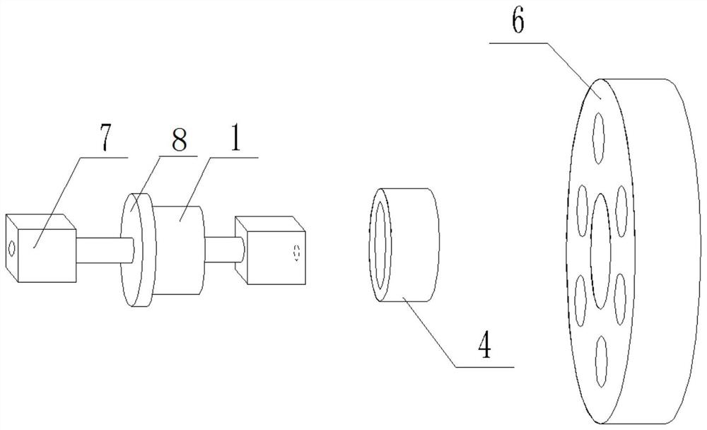 Integrated self-lubricating carrier roller structure for medium-thickness plate roller type cooling bed