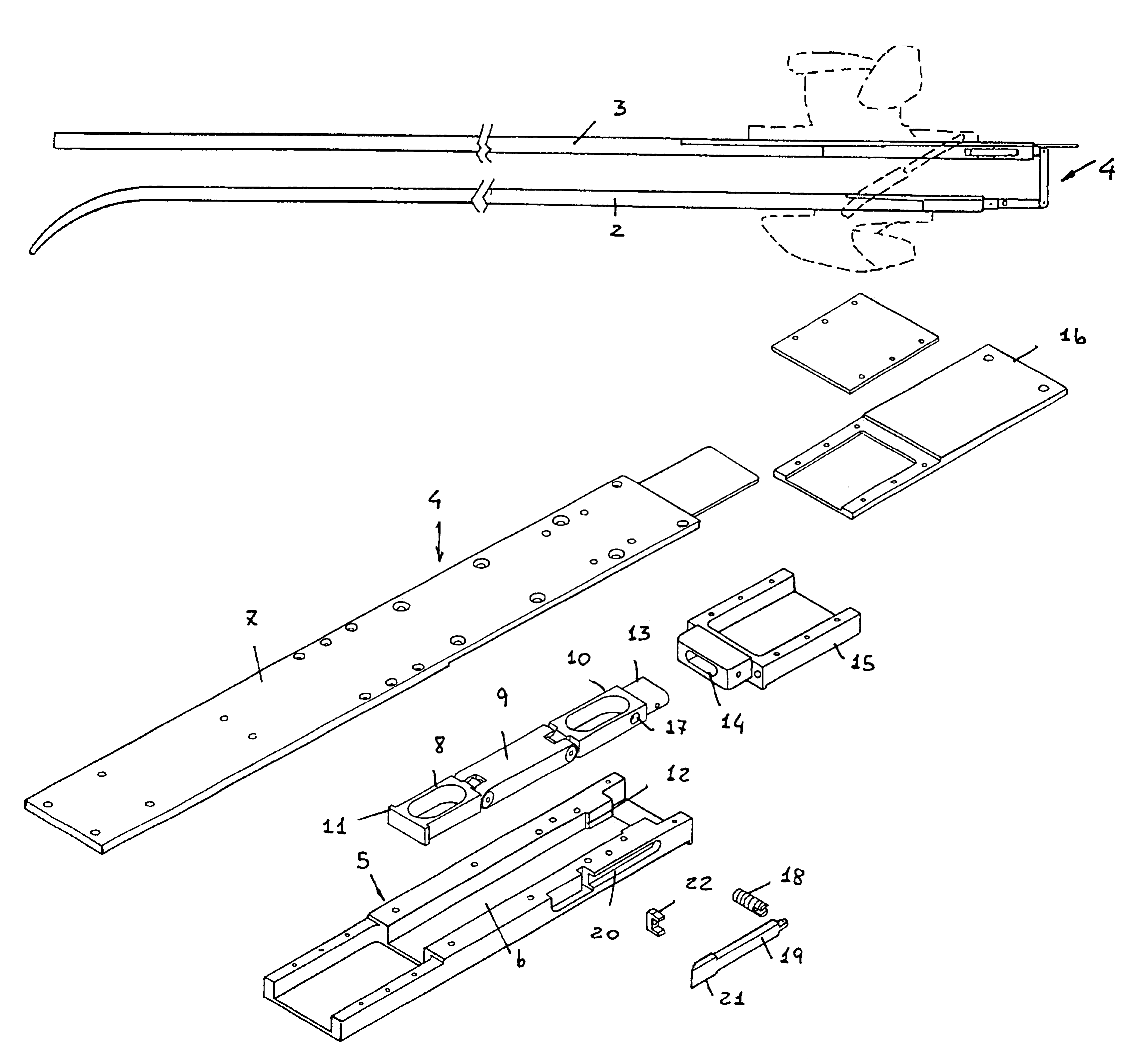 Foldable ski construction