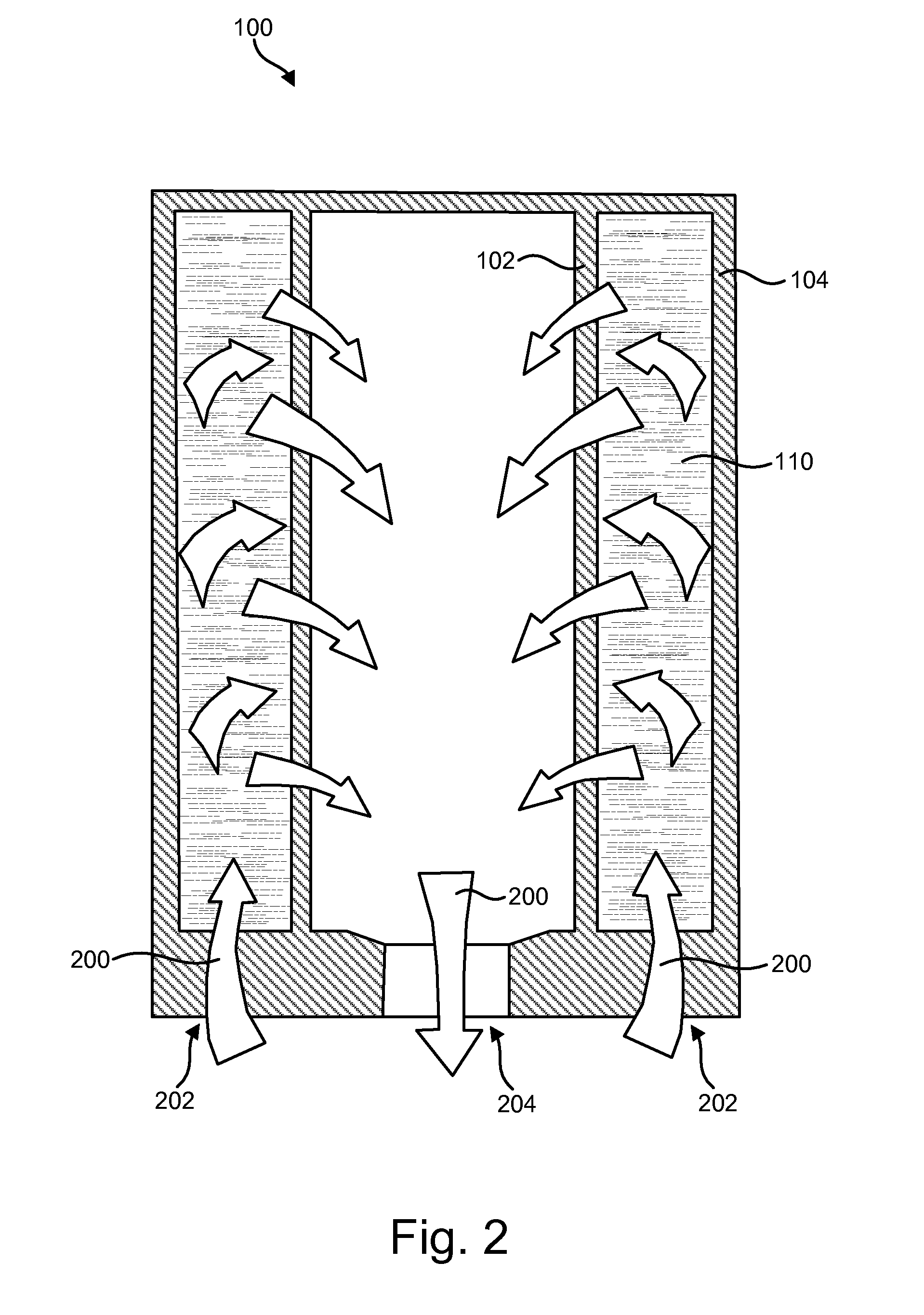 Fluid filter support layer